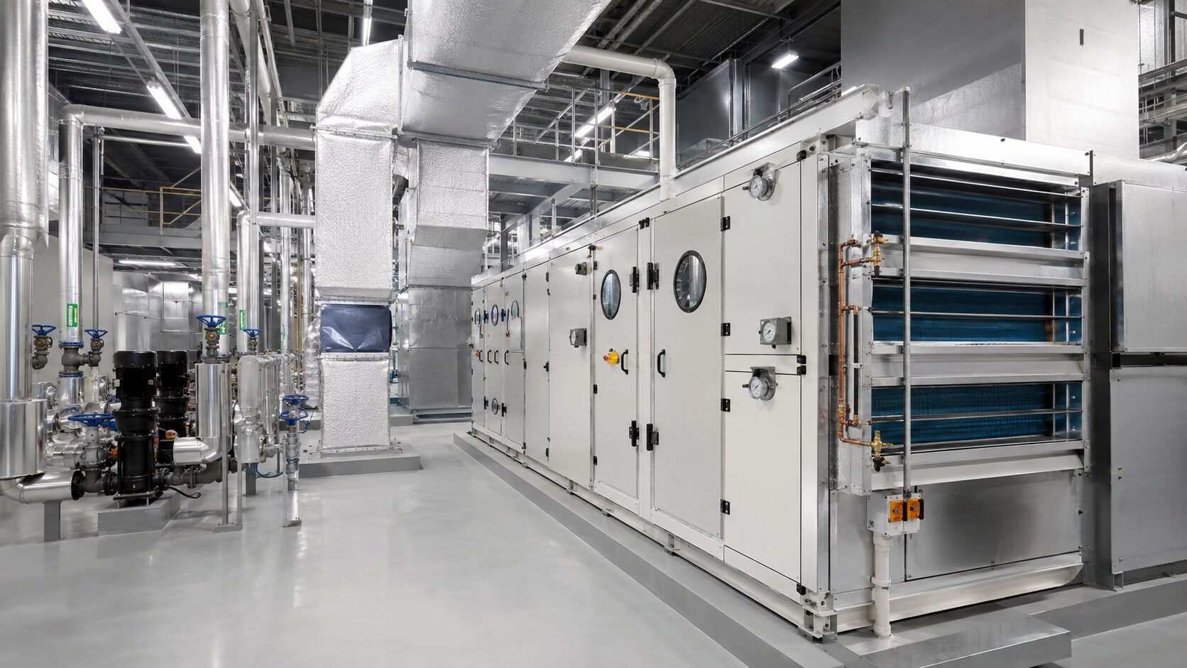 HVAC Clean Room AHU 온습도 관리 이미지