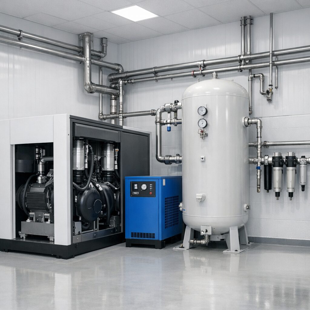 Compressed Air Leak 반도체 Utility 산업설비 본문 이미지