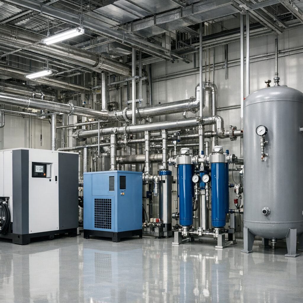 Compressed Air System 반도체 Utility 산업설비 대표 이미지
