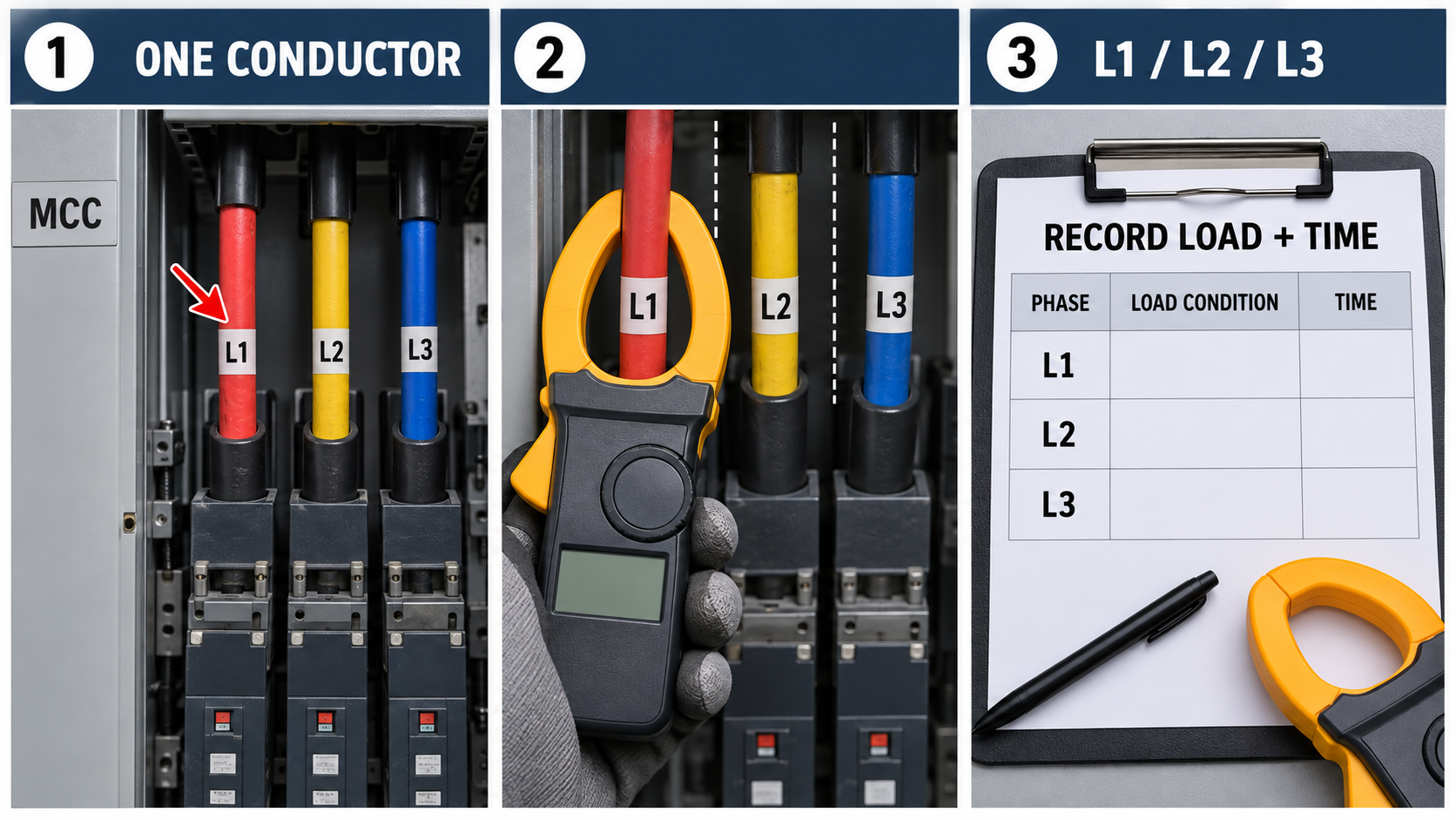 M01 Clamp Meter 측정 가이드
